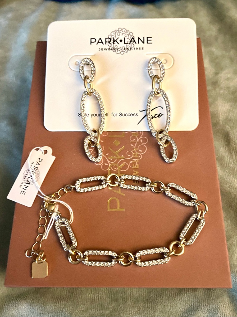 Park Lane Arctic earrings and bracelet